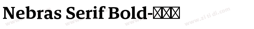 Nebras Serif Bold字体转换